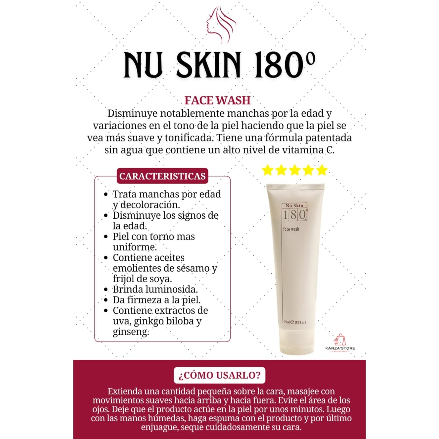FACE WASH™ 180⭐⭐⭐⭐⭐- CREMA PARA LA ELIMINACIÓN DE MANCHAS Y ACNÉ