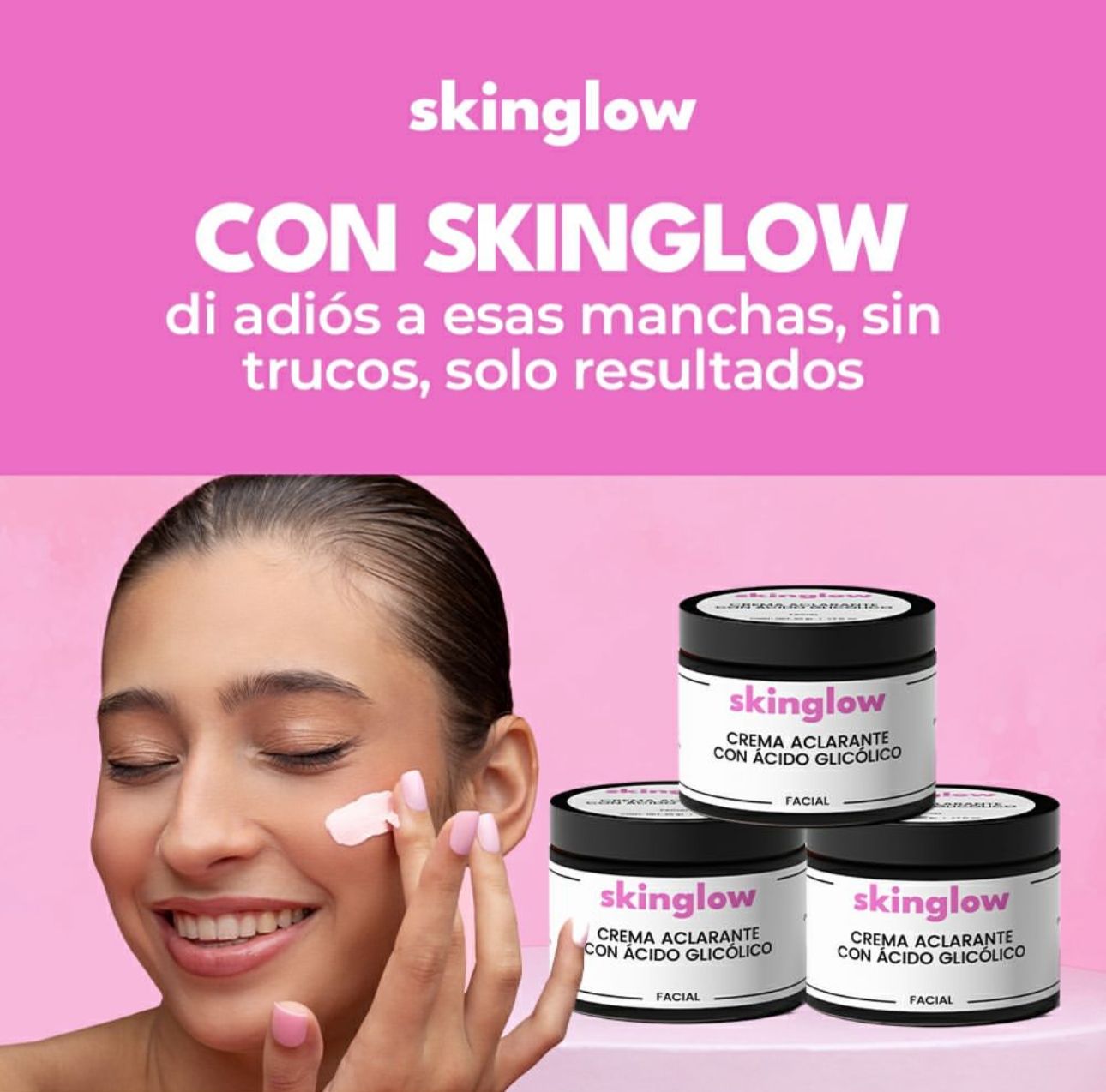 CREMA ACLARANTE SKINGLOW™⭐⭐⭐⭐⭐ ELIMINA LAS ZONAS MAS OSCURAS DE TU PIEL