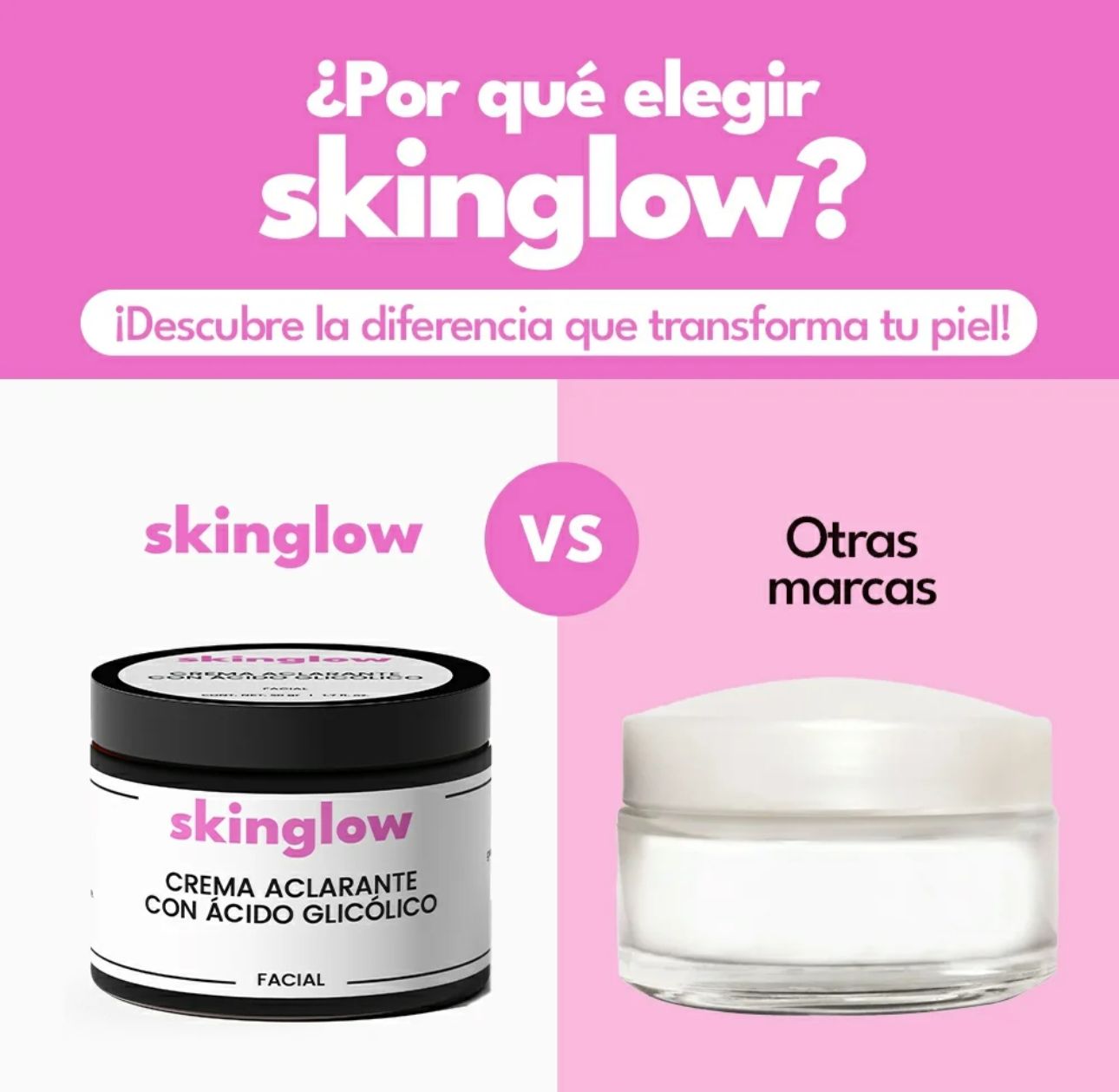 CREMA ACLARANTE SKINGLOW™⭐⭐⭐⭐⭐ ELIMINA LAS ZONAS MAS OSCURAS DE TU PIEL