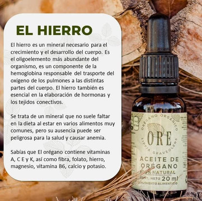 ORÉGANO ORGANICO ORE ™ ⭐⭐⭐⭐⭐ ELIMINA LA SINUSITIS, ALERGIAS Y COLICOS