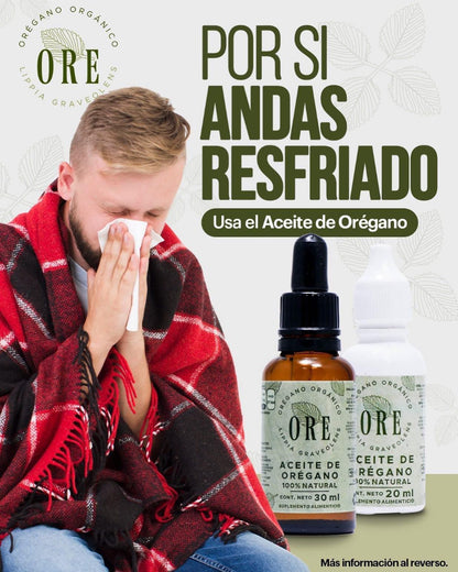 ORÉGANO ORGANICO ORE ™ ⭐⭐⭐⭐⭐ ELIMINA LA SINUSITIS, ALERGIAS Y COLICOS